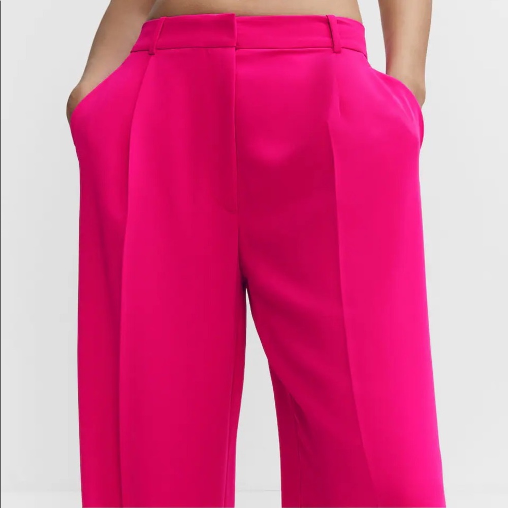 Brand new with tags Mango Fuchsia/Pink Palazzo Pants Size 42